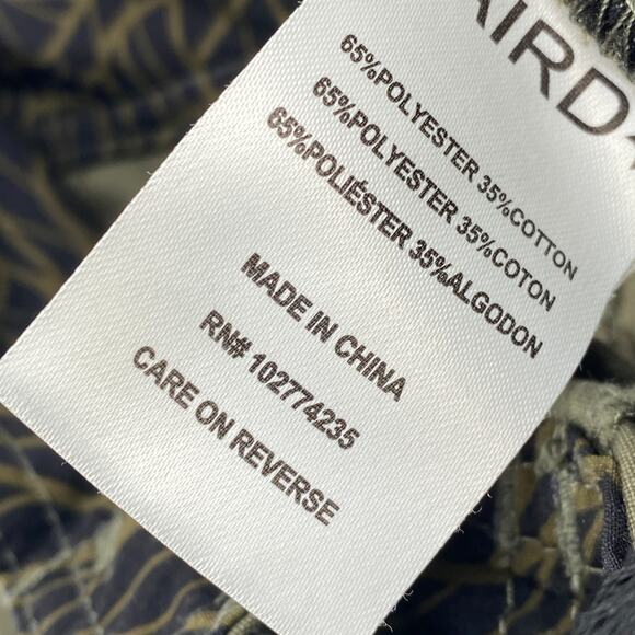 LAIRD Pants Mens 34 Performance Hiking Ankle Zip Drawstring Cotton Blend Green - Picture 11 of 16